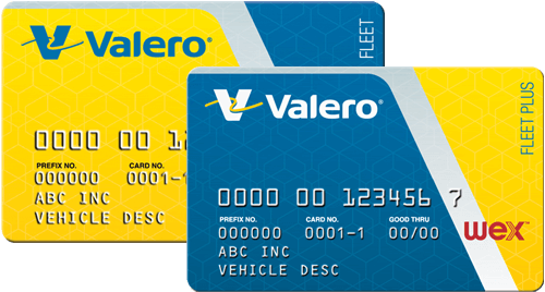 Valero Fleet Cards Stacked