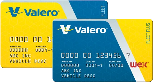 Valero Fleet Cards Stacked