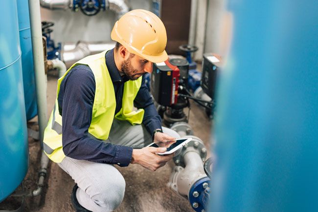 A plumbing business owner is able to review the fleet fuel card usage right from his tablet in real-time.